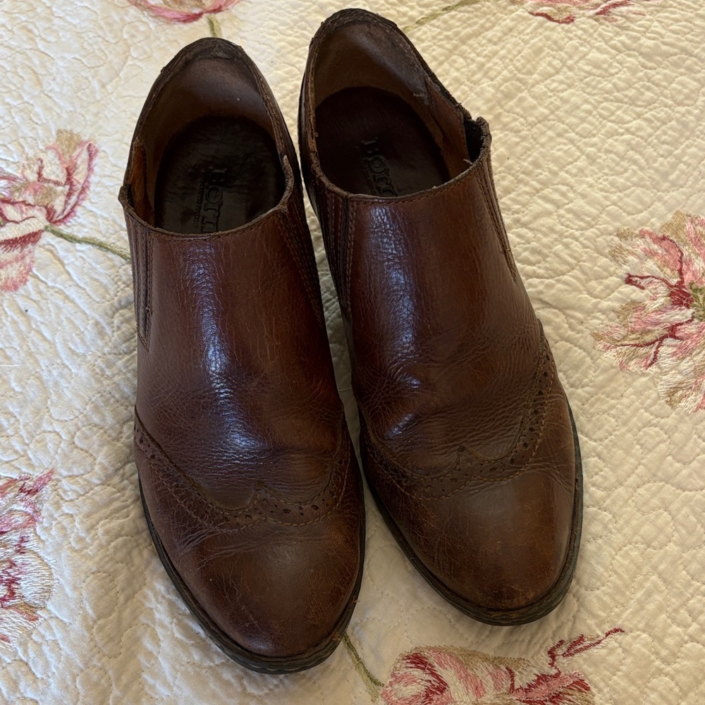 Born Brown Leather Dress Shoes